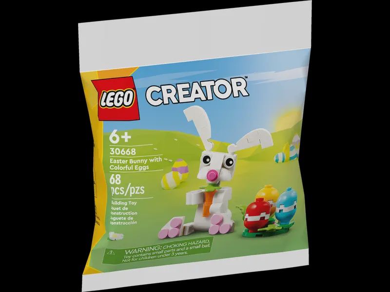 30668 Easter Bunny with Colorful Eggs Impulse Bag CS PK 30