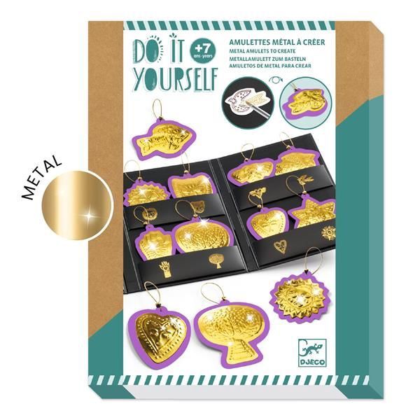 DJ07980 DIY / Lucky charm : metal amulets