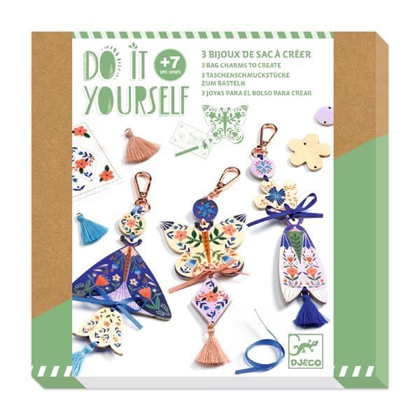 DJ07981 DIY / Butterflies : bag charms