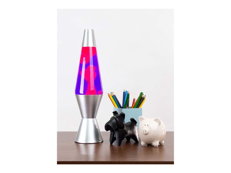21210401US 14.5'' 14.5” LAVA Lamp – Pink/Purple/Silver