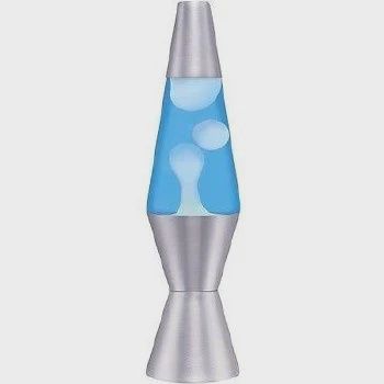 19530601US 11.5″ LAVA Lamp – White/Blue/Silver