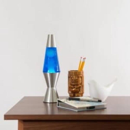 19530601US 11.5″ LAVA Lamp – White/Blue/Silver