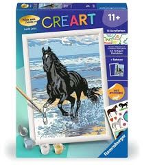 25916 CreArt: Beach Horse 18x24cm