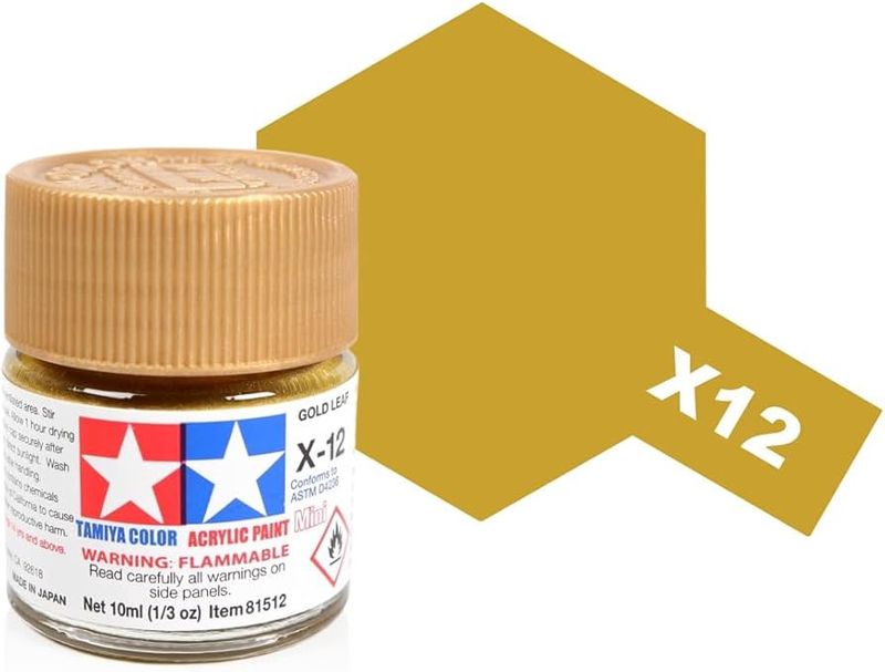 799-81512 X-12 GOLD LEAF ACRYLIC GLOSS MINI