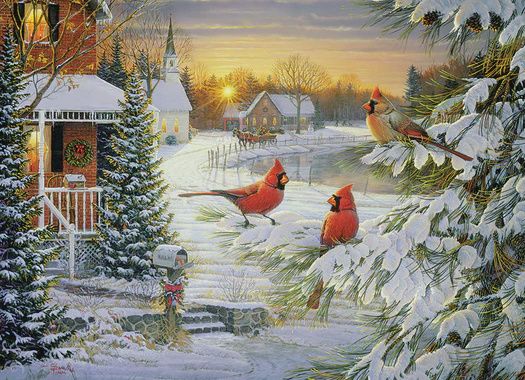 40245 Sunset Cardinals 1000 Piece