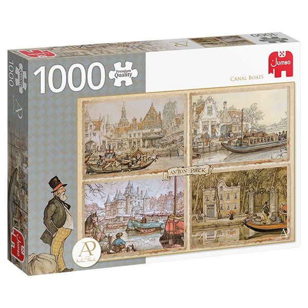 D0-18855 1000 pcs, Canal Boats - Anton Pieck