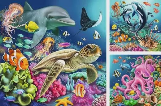 12000859 Underwater 3x49 Pc Puzzle