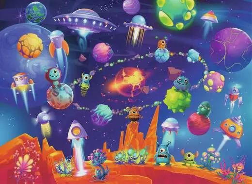 05733 Space Aliens 60 pc Puzzle