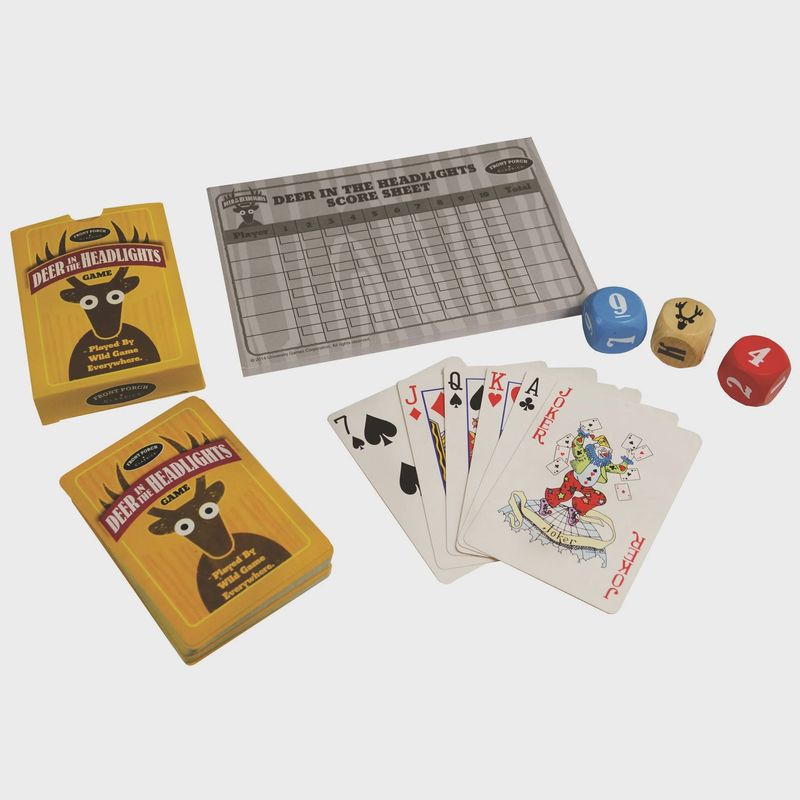 UN53720 DEER in the HEADLIGHTS - CARD and DICE GAME