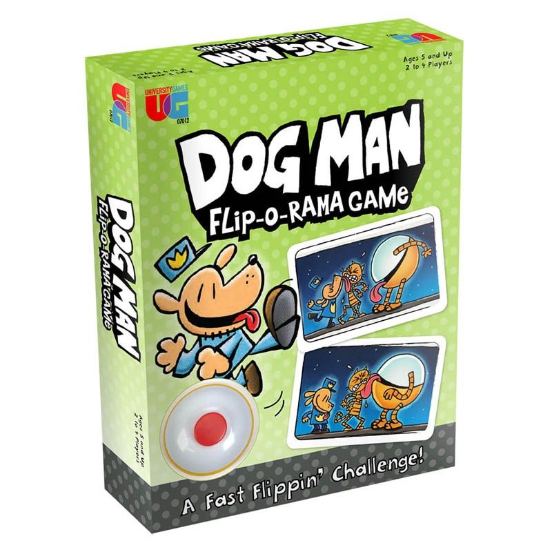 UN07012 DOG MAN - FLIP-O-RAMA CARD GAME