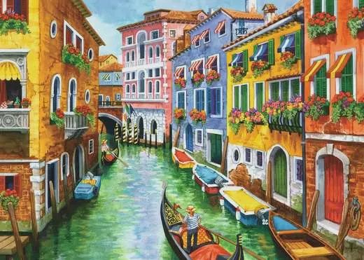 12001355 Gondola Ride 300 pc Puzzle Large Format