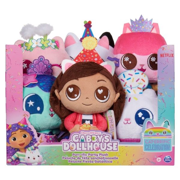 8436068213 Gabby's Dollhouse - Plush Celebration assorted 20144231