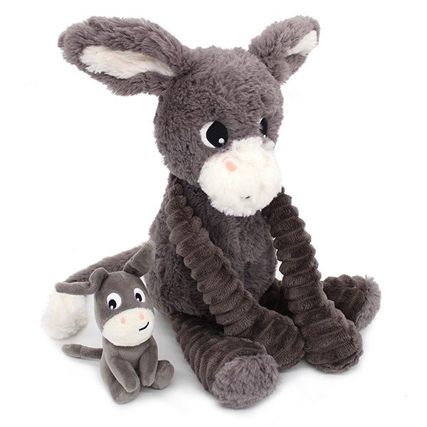 5-76030 Mum &amp; Baby, Poitou Donkey Grey