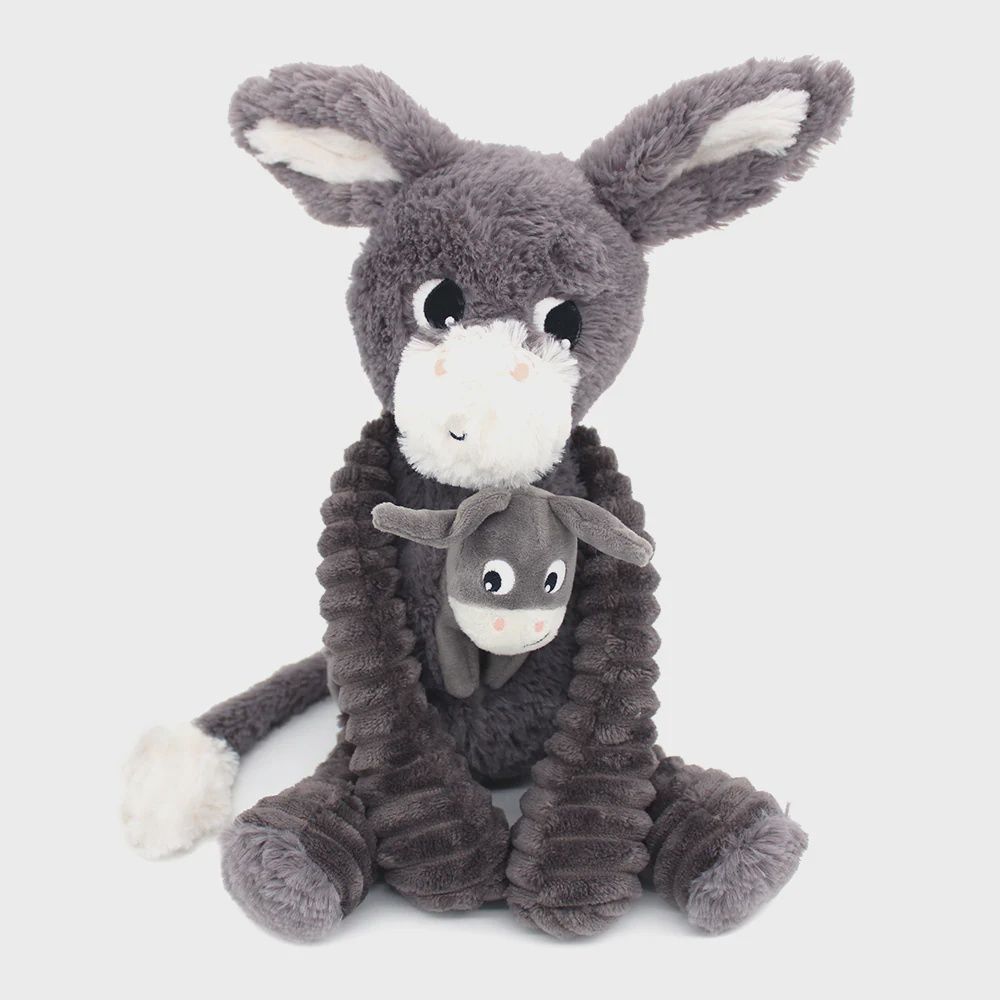 5-76030 Mum &amp; Baby, Poitou Donkey Grey