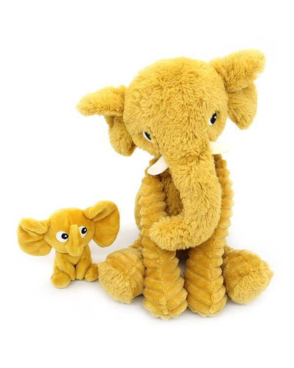 5-72806 Dimoitou the elephant mom and her baby / Mustard