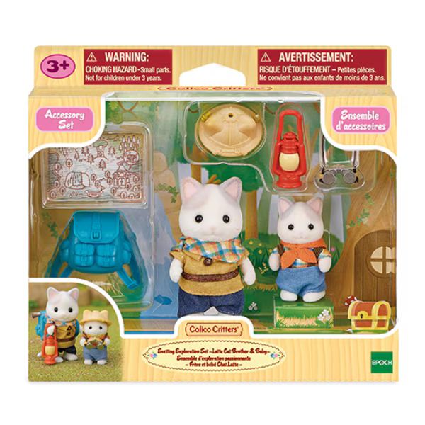 CC2179 BL EXCITING EXPLORATIONN SET Latte Cat Brother &amp; Baby