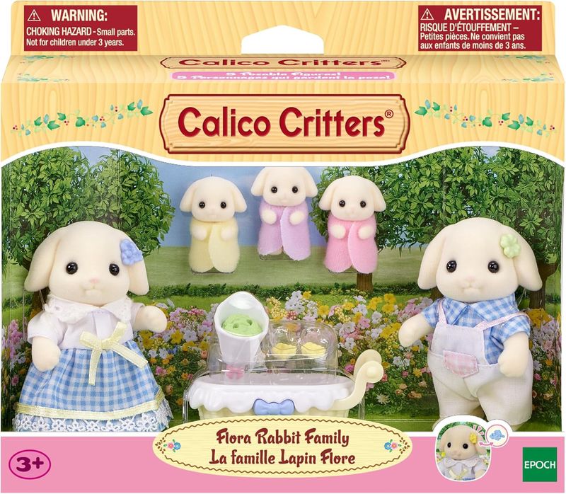 CC2158 Calico Critters Flora Rabbit Family