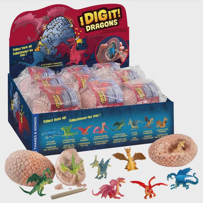 TK601638-18 I Dig It! Dragons - Dragon Egg (18-Piece Display)