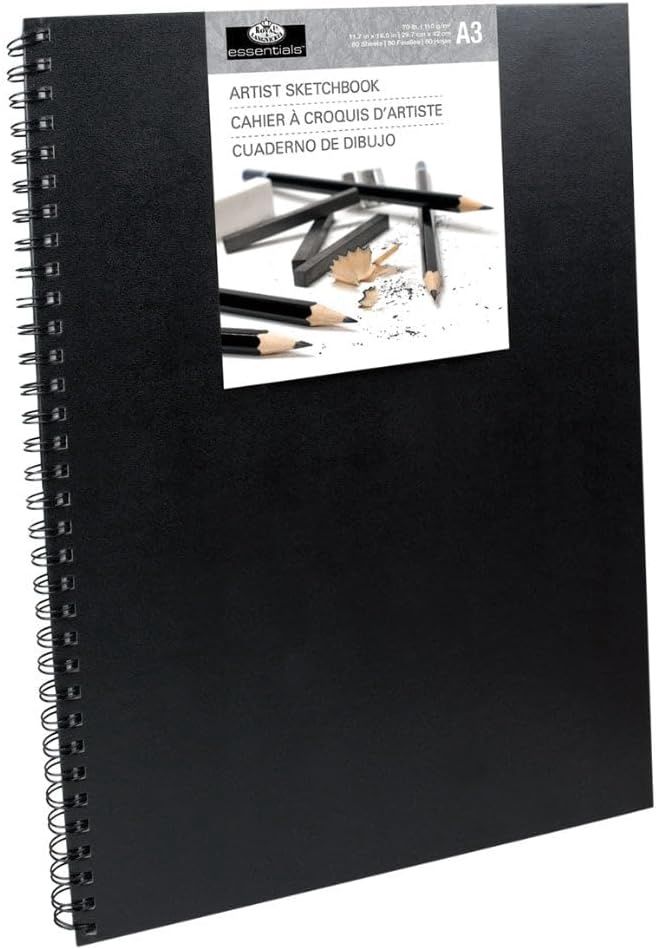 R-06328 Sketchbook Large - Black Cover