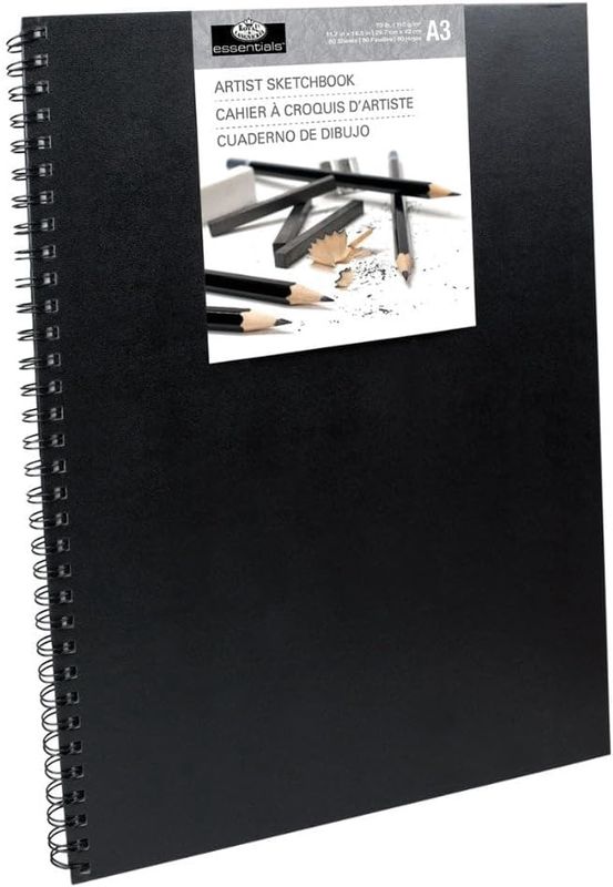 R-06328 Sketchbook Large - Black Cover