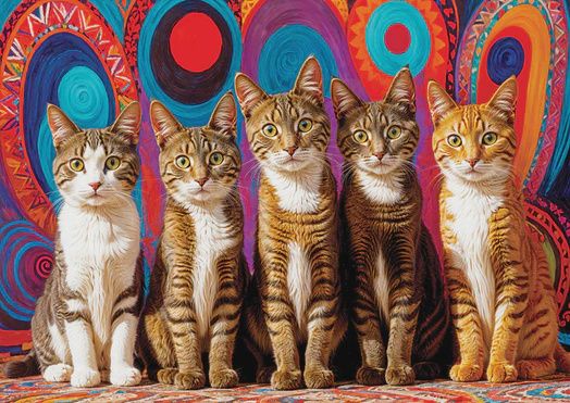 E-2131 Five Cats