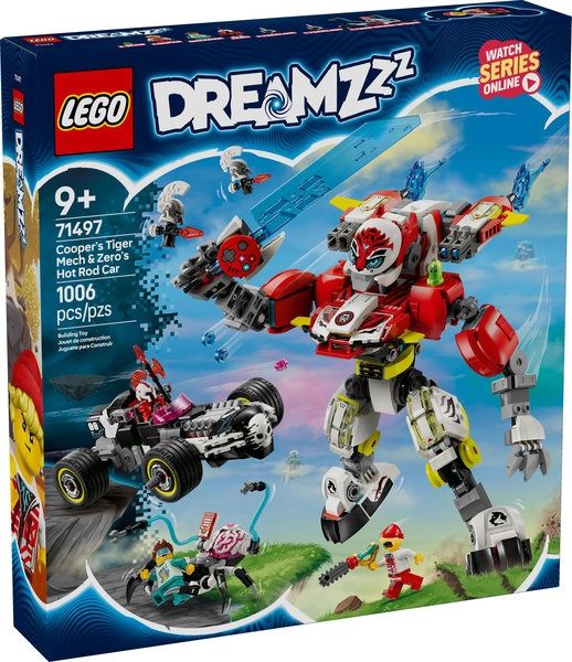 71497 Cooper&#39;s Tiger Mech &amp; Zero&#39;s Hot Rod Car CS PK 3