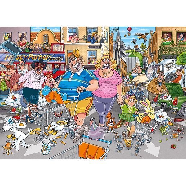 70-00505 1000 pcs, Wasgij Original 46, Middle Aisle Madness!