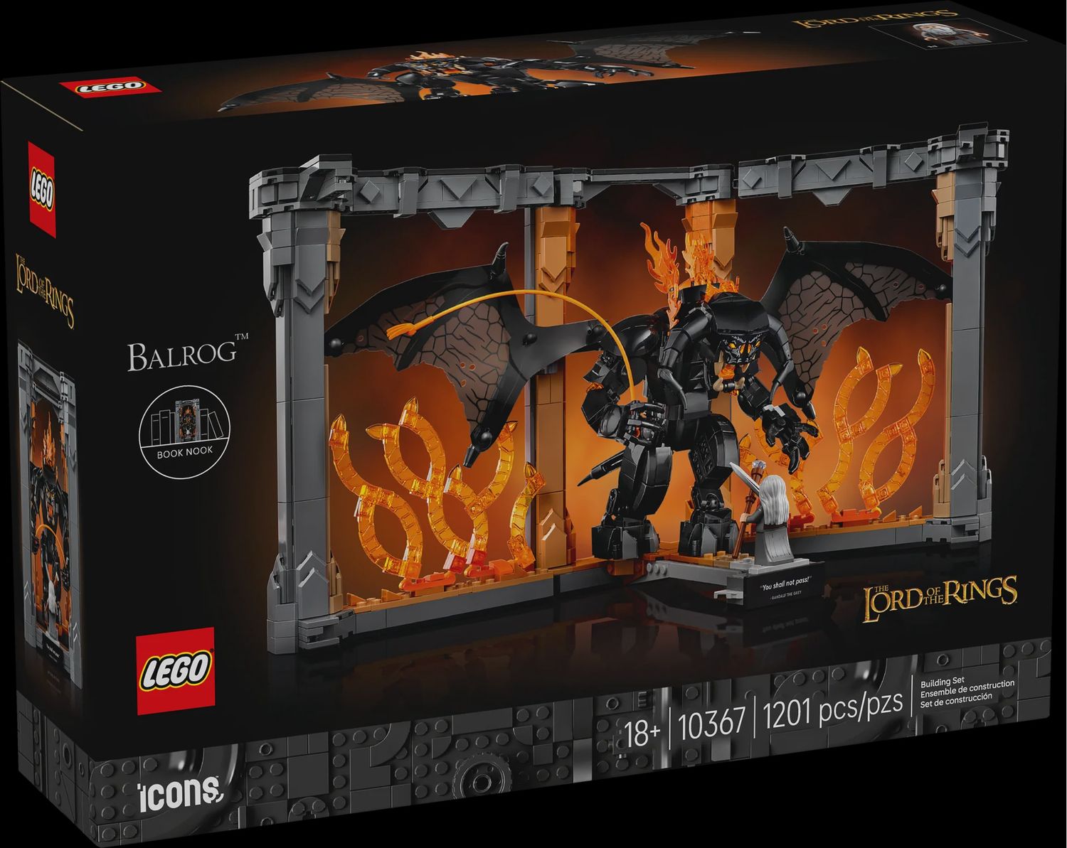 10367 The Lord of the Rings: BalrogTM Book Nook CS PK 2