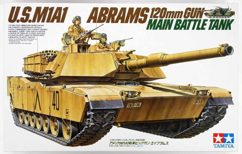 900-35156 TAM35156 US M1A1 ABRAMS(1/35)**RE-RELEASE**