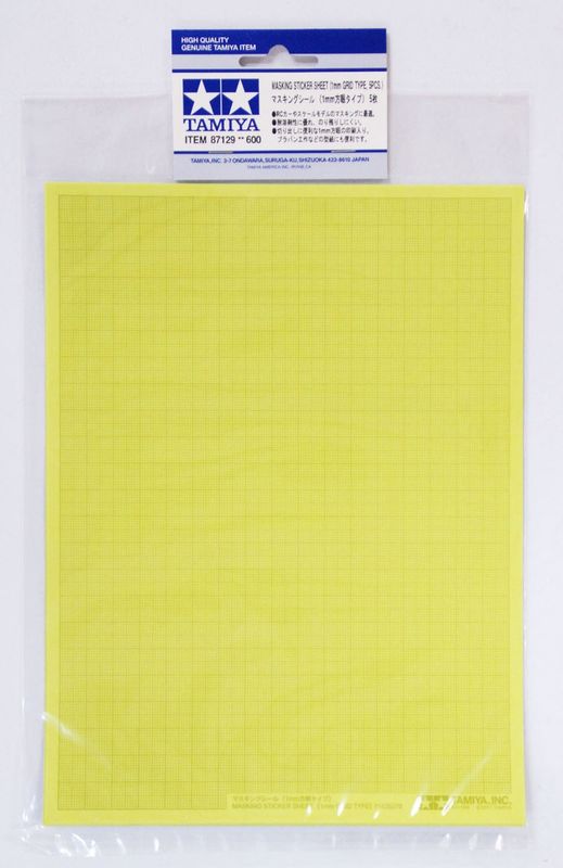 900-87129 TAM87129 MASKING SHEET1MM GRID X 5
