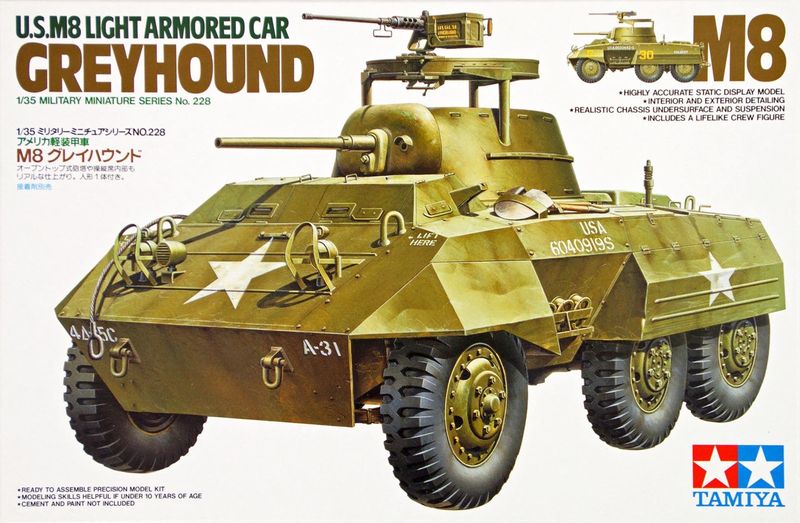 900-35228 TAM35228 US M8 LGT ARMOURCAR &quot;GREYHOUND&quot; (1/35)