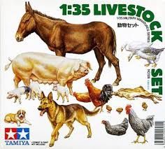 900-35128 TAM35128 LIVESTOCK(1/35)**RE-RELEASE**