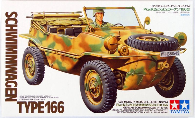 900-35224 TAM35224 GERMANSCHWIMMWAGEN TYPE 166(1/35)