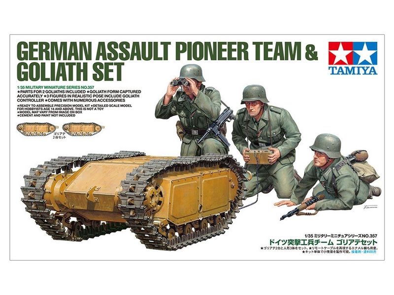 900-35357 TAM35357 GERMAN ASSAULTPIONEER TEAM &amp; GOLIATHSET (1/35)
