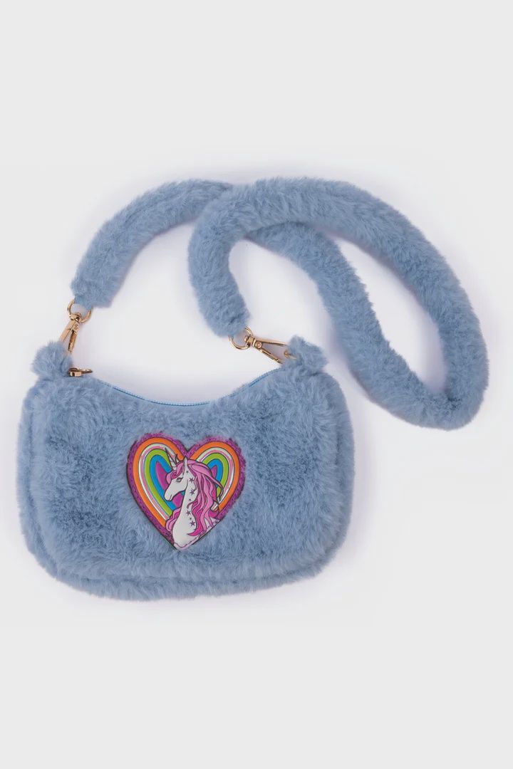 83329 Rainbow Cuddle Crossbody Purse, Periwinkle