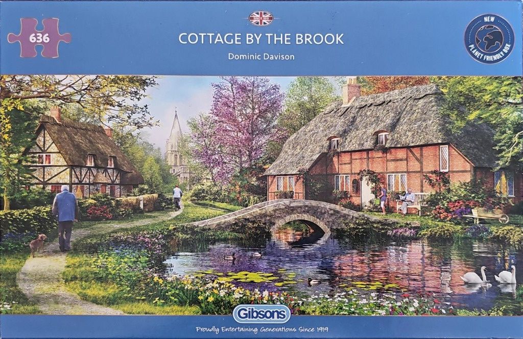 GIBG4050 Puzzle - 636 pcs - Panoramic Collection: Cottage by the Brook (EN)