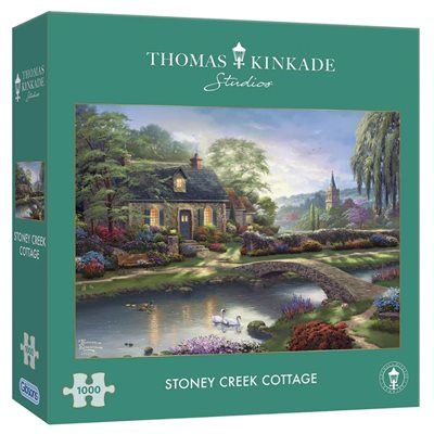 GIBG6377 Puzzle - 1000 pcs - Thomas Kinkade Studios Collection: Stoney Creek Cottage (EN)