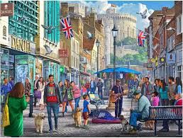 GIBG6364 Puzzle - 1000 pcs - Wandering Through Windsor (EN)