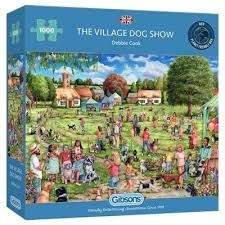 GIBG6348 Puzzle - 1000 pcs - The Village Dog Show (EN)