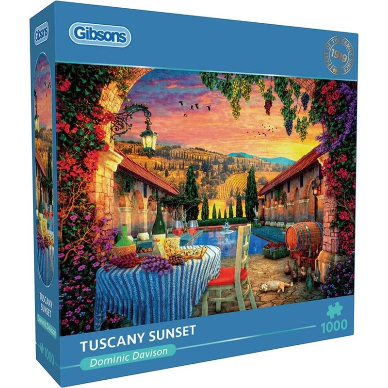 GIBG6386 Puzzle - 1000 pcs - Tuscany Sunset (EN)	1