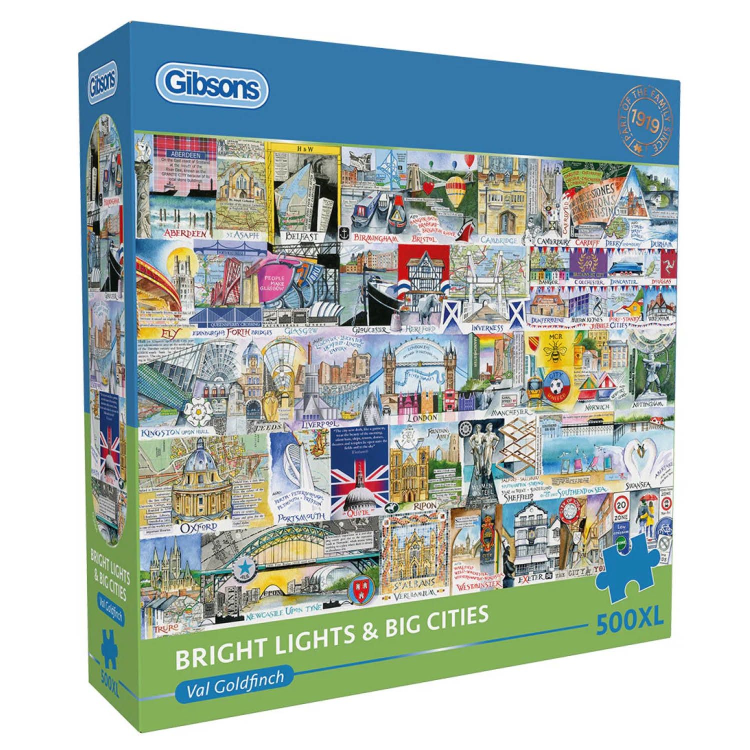GIBG3564 Puzzle - 500 XL pcs - Bright Lights &amp; Big Cities (EN)