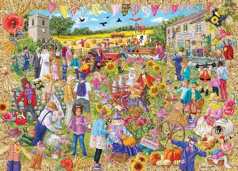 GIBG6422 Puzzle - 1000 pcs - Scarecrow Festival (EN)