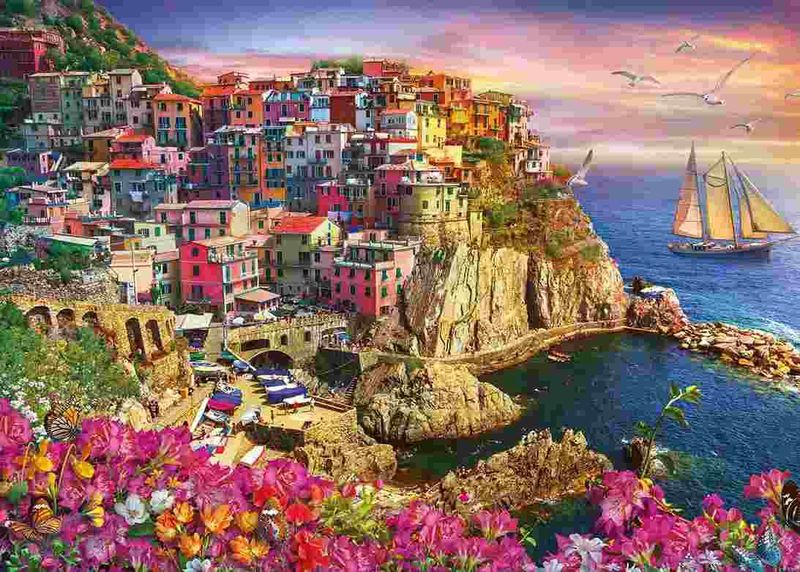 GIBG6383 Puzzle - 1000 pcs - Dreaming of Cinque Terre (EN)