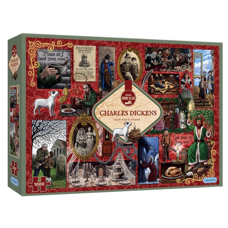 GIBG7124 Puzzle - 1000 pcs - Book Club Collection: Charles Dickens (EN)