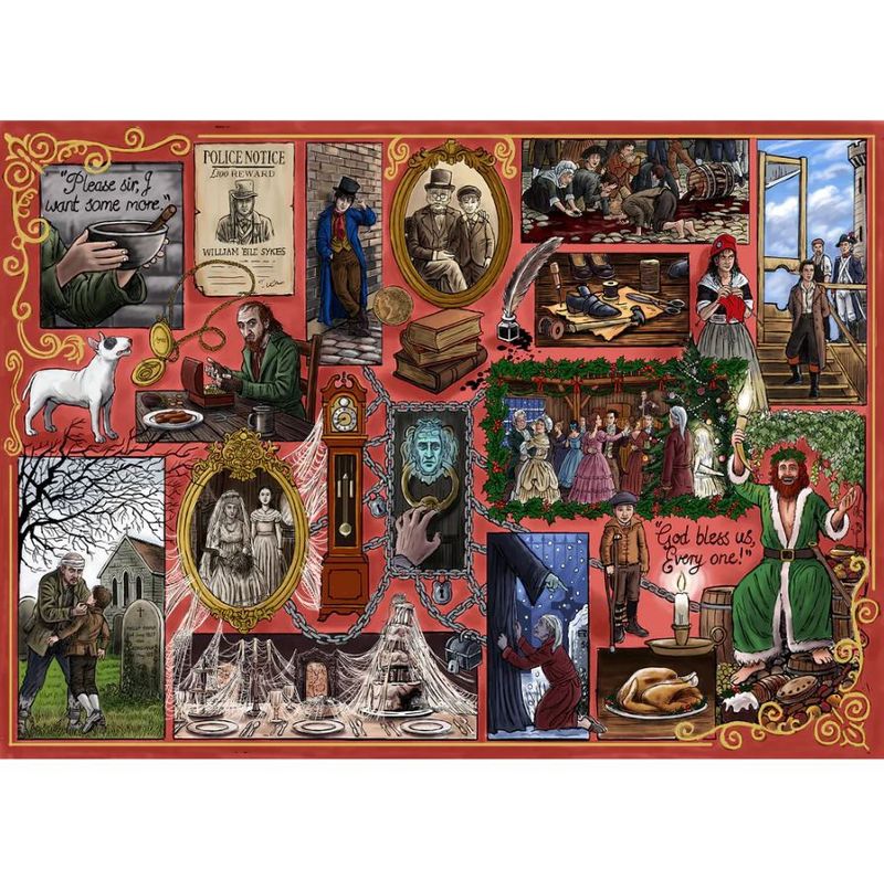 GIBG7124 Puzzle - 1000 pcs - Book Club Collection: Charles Dickens (EN)