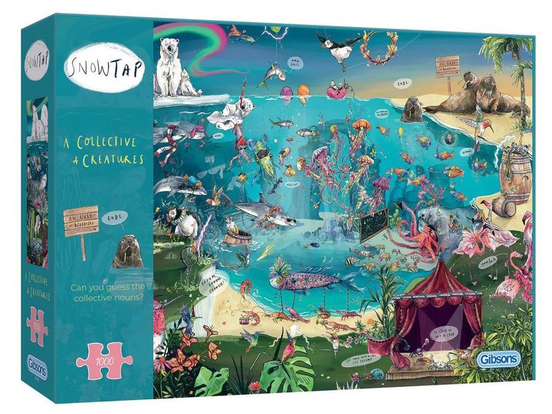 GIBG7131 Puzzle - 1000 pcs - A Collective of Creatures (EN)