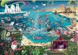 GIBG7131 Puzzle - 1000 pcs - A Collective of Creatures (EN)