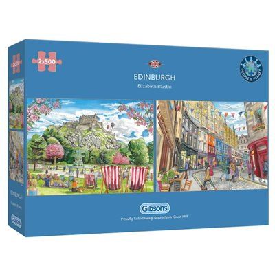 GIBG5064 Puzzle - 500 pcs - Edinburgh (2 Puzzles) (EN)