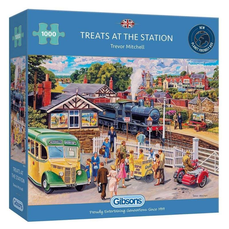 GIBG6341 Puzzle - 1000 pcs - Treats at the Station (EN)