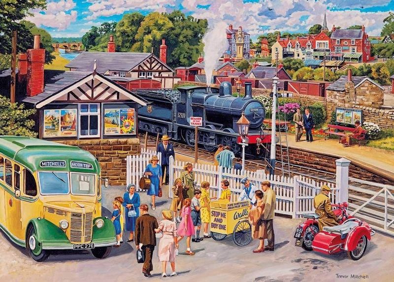 GIBG6341 Puzzle - 1000 pcs - Treats at the Station (EN)